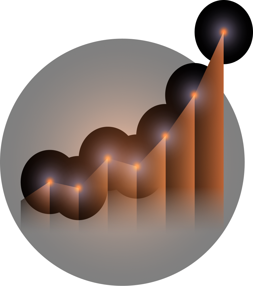 Gráfico de crescimento ilustrando a valorização dos empreendimentos da Reflora na região